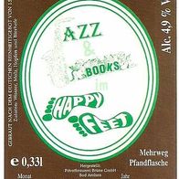 Bieretikett Sonderausgabe "Jazz & Books, Happy Feet" Privatbrauerei Brüne Bad Arolsen