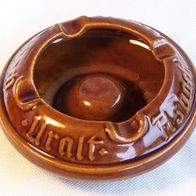 Uralt Asbach Keramik Aschenbecher