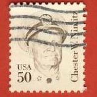USA 1985 Nimitz, Adimiral Mi.1728.F.11,25:11 gezähnt. gest.