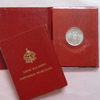 Vatikan 1978 500 Lire Siber 2. Sede-Vacant Münze September