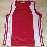Sport-Top Shirt rot-weiß Gr. S 36/38