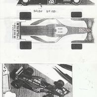 Zusatz Decal Plan für Michael Schumacher Spa Jordan 191