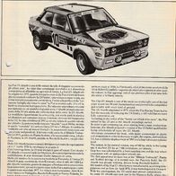 Bauplan Fiat 131 Monte Carlo