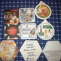 9 Bierdeckel Palmbräu Heidelberger Hoegaarden Bellheimer