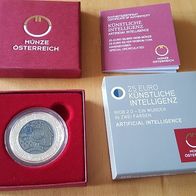 25 Euro Silber-Niob Österreich 2019 (Künstliche Intelligenz) in OVP