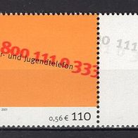 BRD / Bund 2001 Bundesarbeitsgemeinschaft Kinder- Jugendtelefon MiNr. 2164 gestempelt