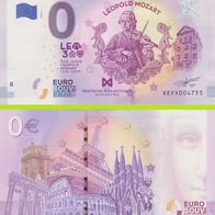 0 Euro Schein 300 Jahre Leopold Mozart XEFX 2019-1 selten Nr 4755