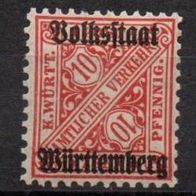 Altdeutschland Württemberg postfrisch Michel Nr. 262