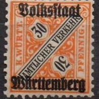 Altdeutschland Württemberg postfrisch Michel Nr. 266
