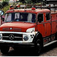 Feuerwehrfahrzeug Mercedes Oldtimer - Schmuckblatt 88.1