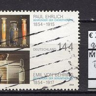 BRD / Bund 2004 150. Geburtstage von Ehrlich und von Behring MiNr. 2389 gestempelt -2