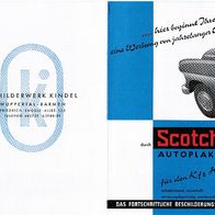 Scotchcal Autoplaketten für den Kfz Handel altes Werbeprospekt