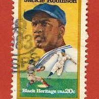 USA 1982 Jackie Robinson Baseballspieler Mi.1596 sauber gest.