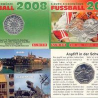 Österreich 5 Euro 2008 hgh im Blister, Fußball-EM Fallrückzieher