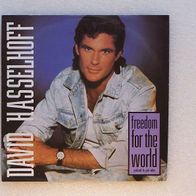 David Hasselhoff - Freedom for the world / Lights in the darkness, Single- White 1990