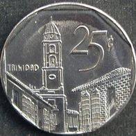 Kuba 25 Centavos 2000 Cuba - Trinidad / Haus / Gebäude / Kirche