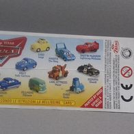 Zaini Fremdfiguren - Beipackzettel Pixar Cars