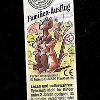 Ü - Ei Beipackzettel Familien Ausflug 612 782