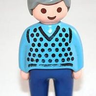 Playmobil ©1990 geobra Figur mit blauer Hose und getupftem Hemd