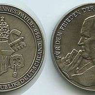 Vatikan Medaille Papst JOH. PAUL II. Besuch in Deutschland 1980