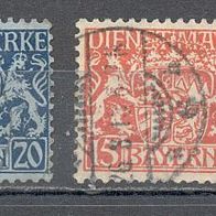 Briefmarken Altdeutschland Bayern 1916 - 3 Dienstmarken