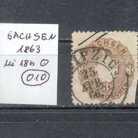 Briefmarken Altdeutschland Sachsen 1863