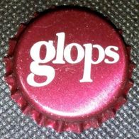 glops Micro-Brauerei Craft-Bier Kronkorken weiß-rot Spanien Kronenkorken in unbenutzt