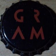 GRAM Micro-Brauerei Craft-Bier Kronkorken ROT aus Ontinyent Spanien, neu in unbenutzt