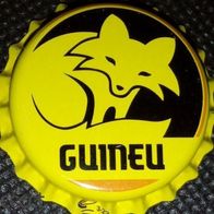 Guineu Brauerei Bier Kronkorken GELB Barcelona Kronenkorken neu unbenutzt; Tier-BILD