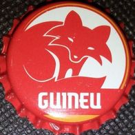 Guineu Brauerei Bier Kronkorken in ROT Barcelona Kronenkorken neu unbenutzt Tier-BILD