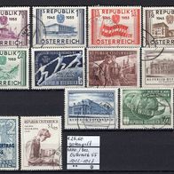 Österreich 1955 kompletter Jahrgang MiNr. 1012 - 1023 gestempelt