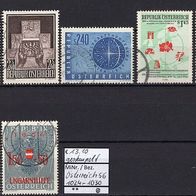 Österreich 1956 kompletter Jahrgang MiNr. 1024 - 1030 gestempelt