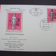 Österreich Ersttagskarte Mi.1131 100 Jahre Verband Freiw. Feuerwehr 1963
