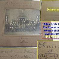 Orig.-Foto * Gymnasium Hersfeld * Klassenbild Quinta 1919-20 * auf Pappe ohne Rahmen