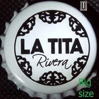 La Tita Rivera Bier Brauerei Kronkorken Spanien 2019 Big size Kronenkorken unbenutzt
