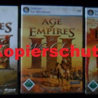 Age of Empires III Alle Drei Teile Erstausgaben