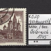 Österreich 1958 Freimarke: Bauwerke MiNr. 1045 gestempelt