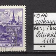 Österreich 1962 Freimarken: Bauten MiNr. 1118 gestempelt