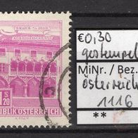Österreich 1962 Freimarken: Bauten MiNr. 1116 gestempelt