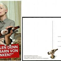 Reklame-Postkarte "Spießerin" Sternburg-Bier : Brauhaus zu Reudnitz Leipzig