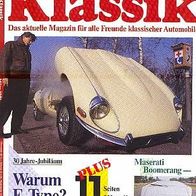 Motor Klassik 3/91, Jaguar E, Maserati, Karmann Ghia, Peugeot 402,