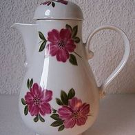Porzellan Kaffeekanne mit Blumendekor, DDR - Kahla