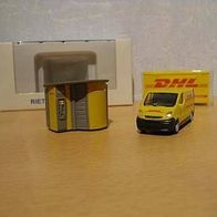 Rietze Opel Vivaro DHL + Packstation DHL