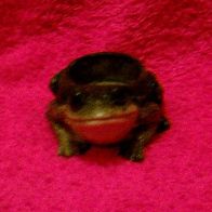 Niedlicher Frosch als Kerzenhalter aus Keramik handbemalt