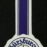 ALT ! Bieretikett Würzburger Hofbräu † 1989 Würzburg Unterfranken Bayern