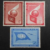 UNO New York, Mi. Nr.: 59-61, postfrisch