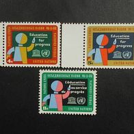 UNO New York, Mi. Nr.: 145-147, postfrisch