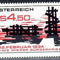 Österreich 1984 Mi. 1766 * * Bürgerkrieg Postfrisch (5002)