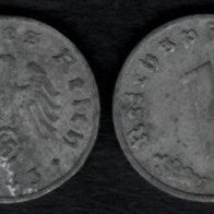 1 Reichspfennig 1943 F Zink vz