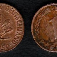 1 Pfennig 1950 F vz